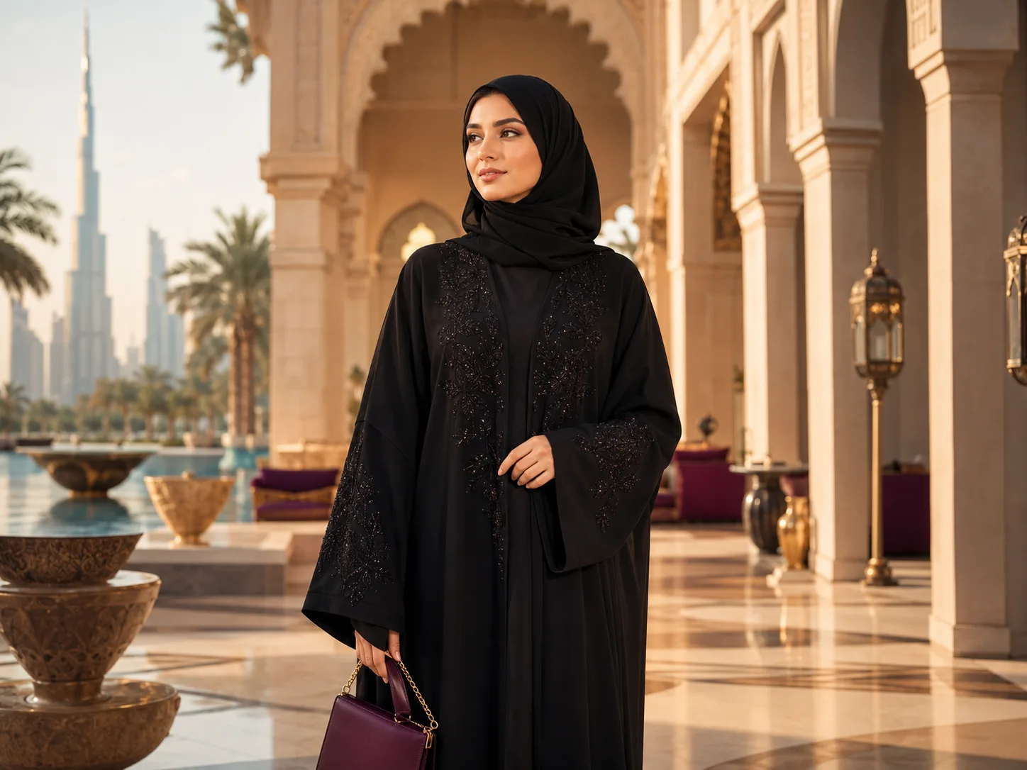 Koleksi abaya premium dari Dubai
